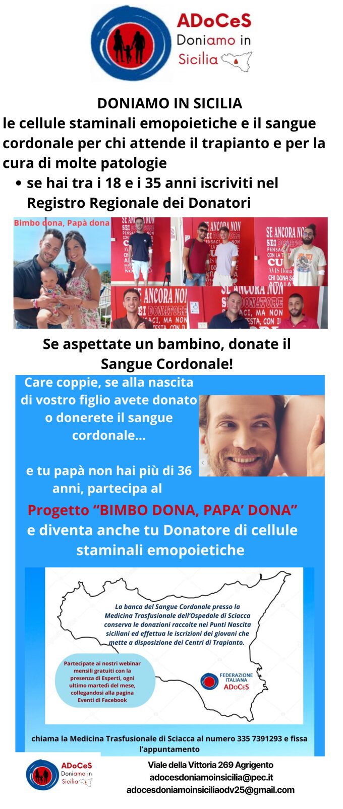 Roll-up della campagna ADoCeS Doniamo in Sicilia